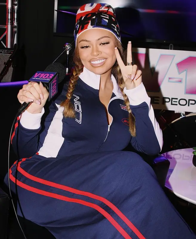 Latto outfit in Chanel and Jaded London, 2023