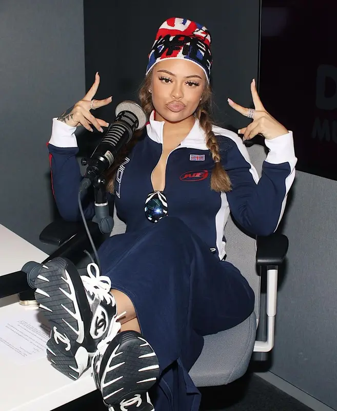 Latto outfit in Chanel and Jaded London, 2023