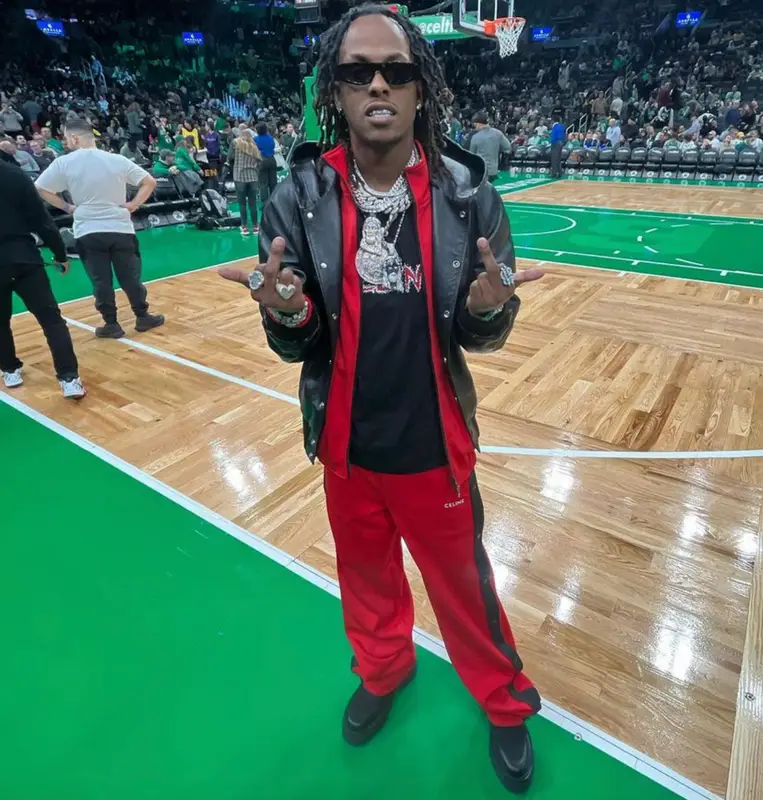 Rich The Kid outfit in Celine, 2023