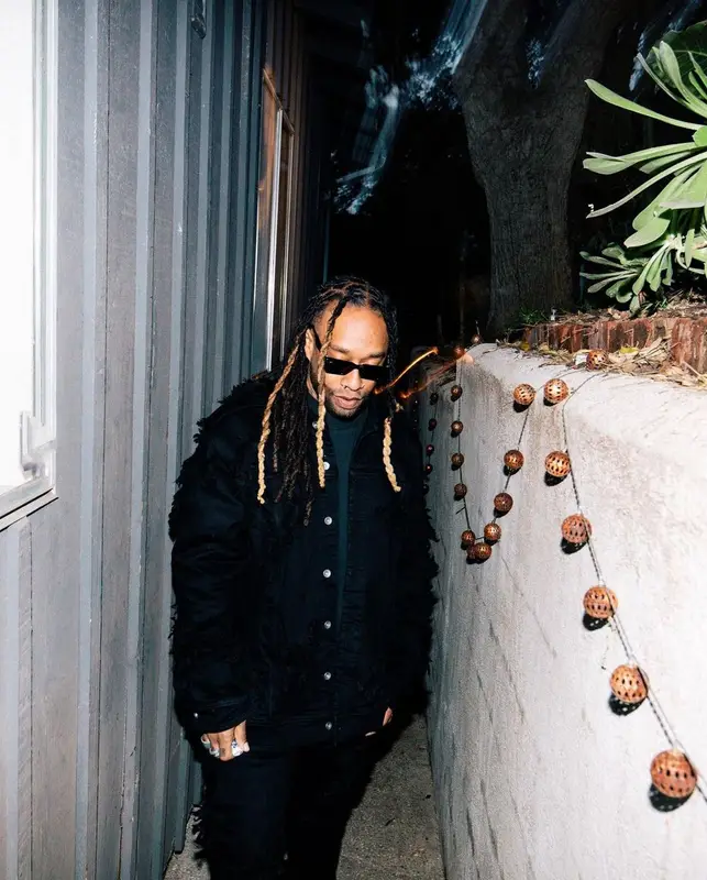 Ty Dolla Sign outfit in Rick Owens, Dr. Martens, and Saint Laurent, 2023