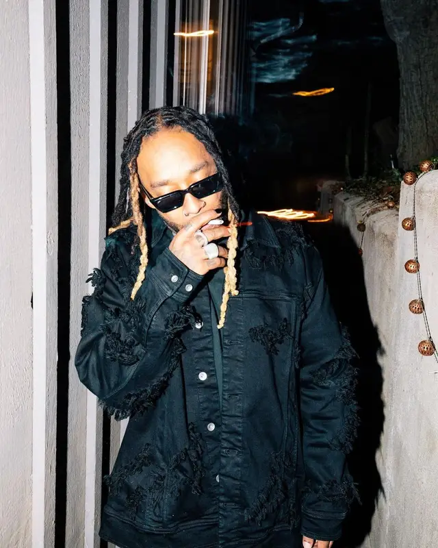 Ty Dolla Sign outfit in Rick Owens, Dr. Martens, and Saint Laurent, 2023