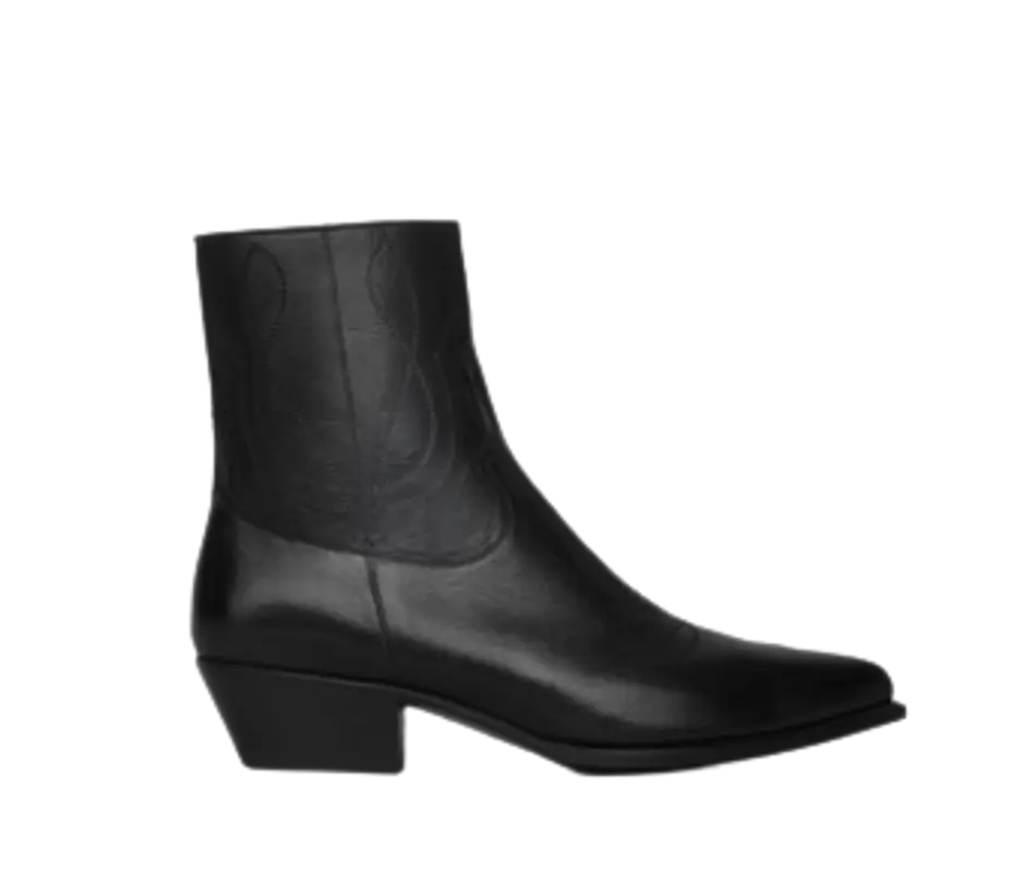 Celine Zipped Western Black Boots $1150