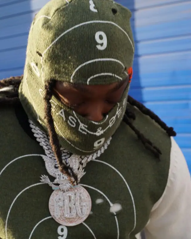 Young Scooter outfit in Cease±Desist, Amiri, and Timberland, 2022