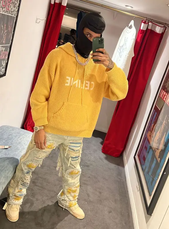 Key Glock outfit in Celine, Who Decides War, and Jordan, 2023