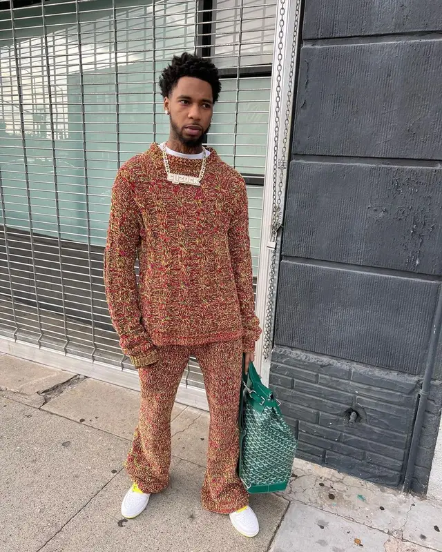 Key Glock outfit in Marni, Jordan, and Goyard, 2023