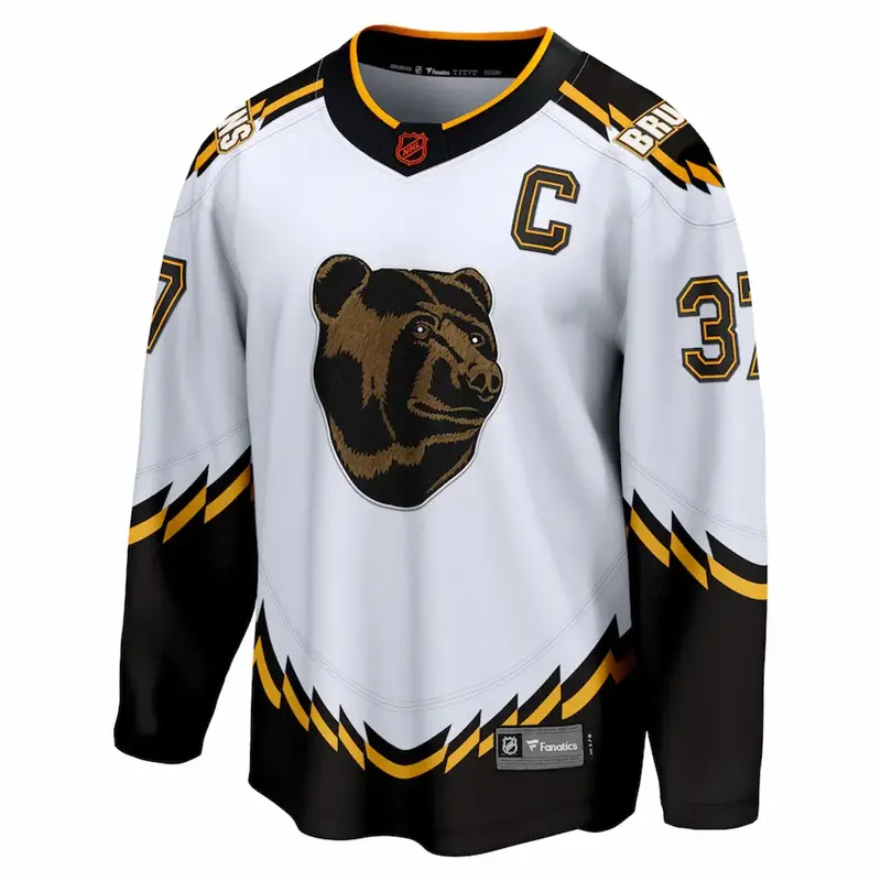 Fanatics Boston Bruins Patrice Bergeron Fanatics Branded White Special Edition 2.0 Breakaway Player Jersey $175