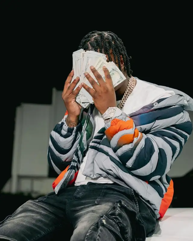 Fredo Bang outfit in ERL, Amiri, and Nike, 2023