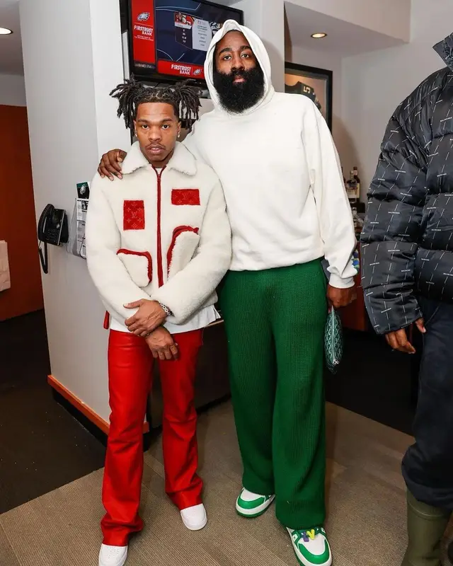 James Harden outfit in Marni and Louis Vuitton, 2023