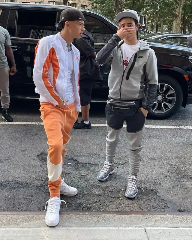 Lil Bro outfit in Nike, Jordan, and Louis Vuitton, 2023