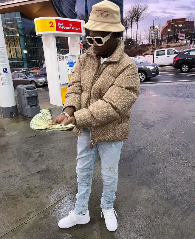LBS Kee'vin outfit in Rta, Loewe, and Burberry, 2023