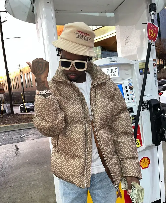 LBS Kee'vin outfit in Rta, Loewe, and Burberry, 2023