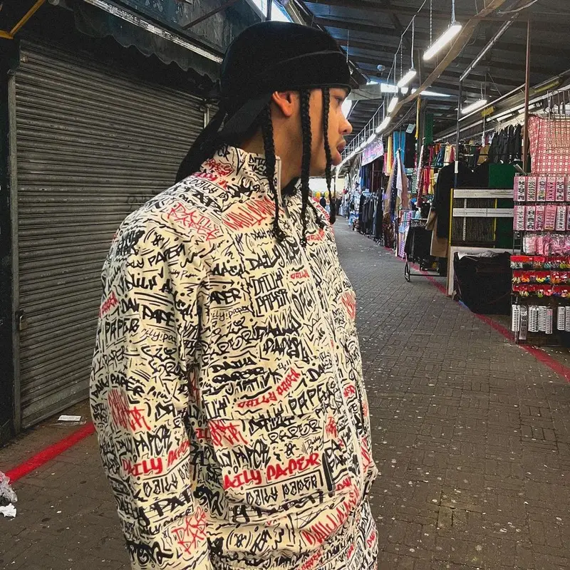 Strandz outfit in Daily Paper and Nike, 2022