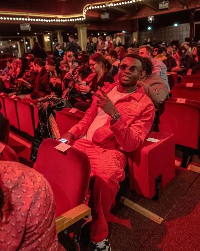 Michael Dapaah outfit in KidSuper and Off-White, 2023