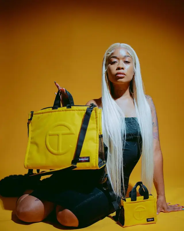TiaCorine outfit in Demonia, Telfar, and Eastpak, 2022