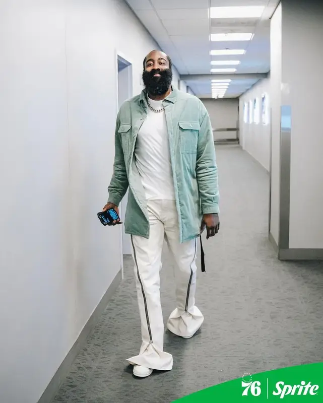 James Harden outfit in Rick Owens, 2023