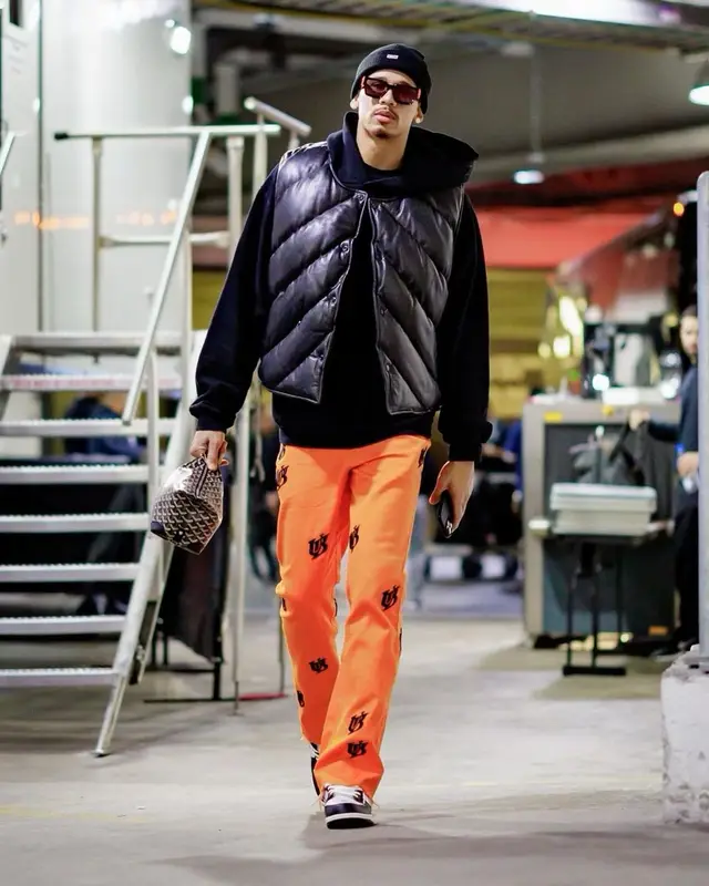 Juan Toscano-Anderson outfit in Rough., Louis Vuitton, and Kith, 2023