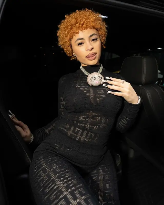 Ice Spice outfit in Givenchy and Amiri, 2023