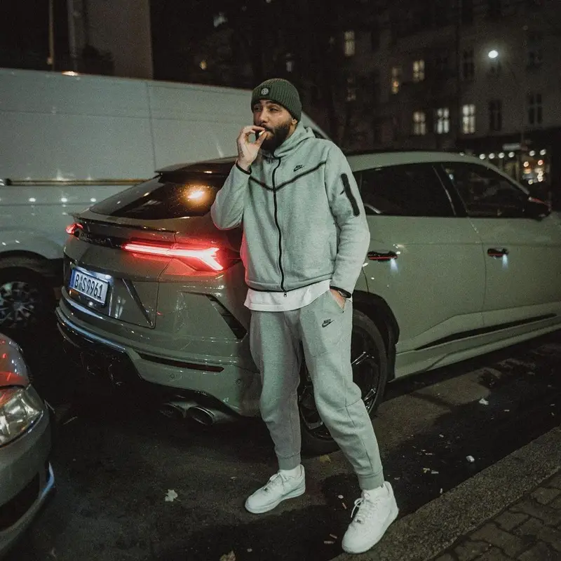 Samra outfit in Nike and Stone Island, 2022