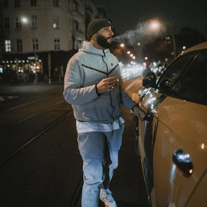Samra outfit in Nike and Stone Island, 2022