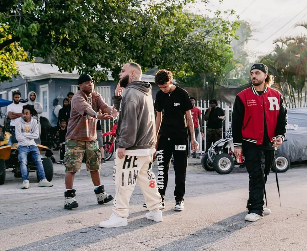 Dj Scheme outfit in REVENGE, Fear of God, and Louis Vuitton, 2023