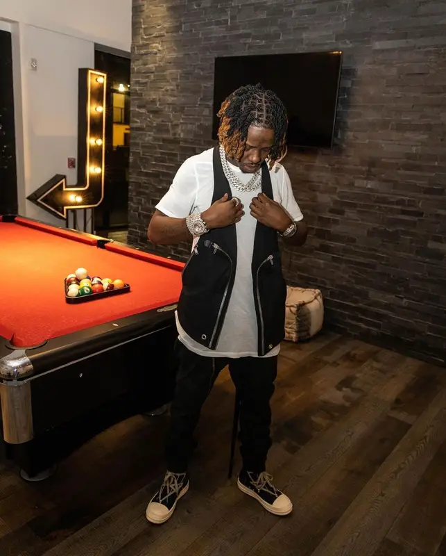 Jackboy outfit in Rick Owens, 2023