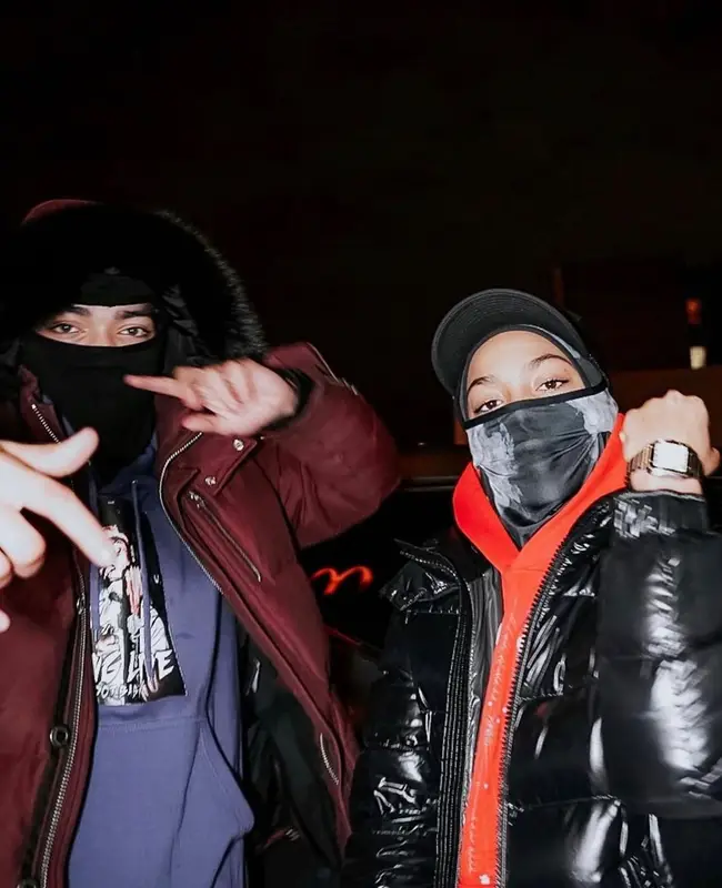 SugarHill Ddot outfit in Moncler, Spider Worldwide, and Amiri, 2023
