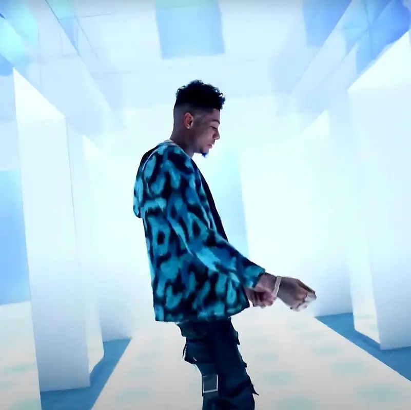 Blueface outfit in Roam The Halls, 2023