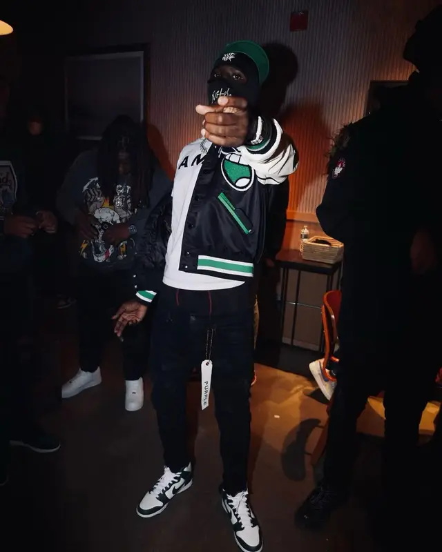 PGF Nuk outfit in Amiri, Purple Brand, and Nike, 2023