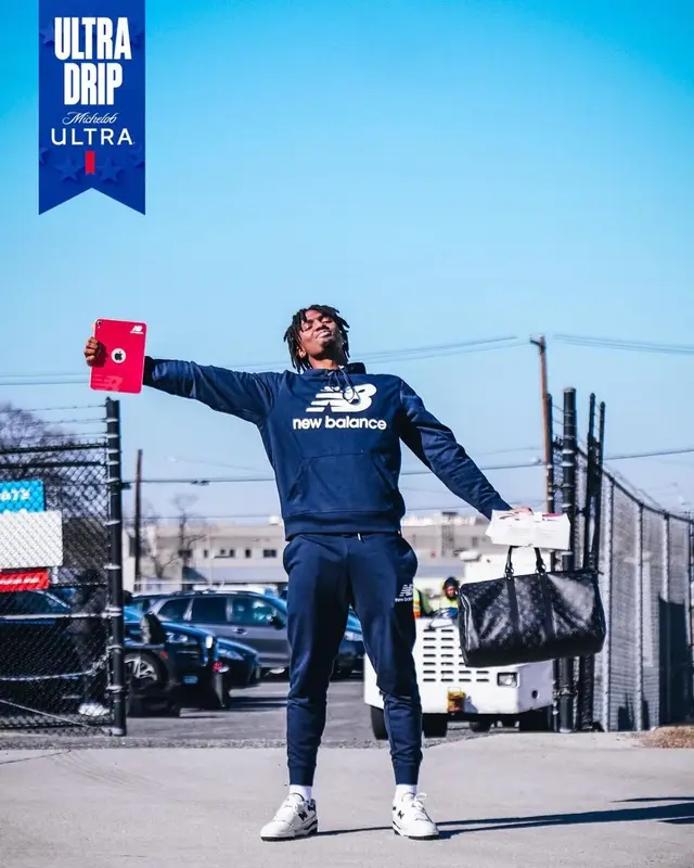 Tyrese Maxey outfit in New Balance and Louis Vuitton, 2023