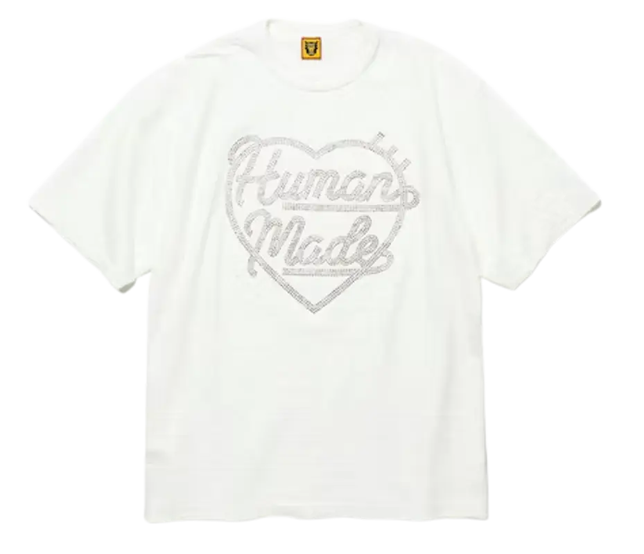 Human Made Crystal Heart White Jewelry #1 T-Shirt | WHAT'S ON THE
