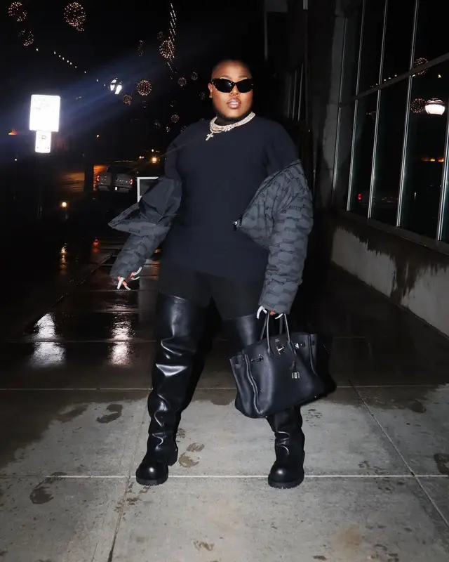 Saucy Santana outfit in Hermes and Balenciaga, 2023