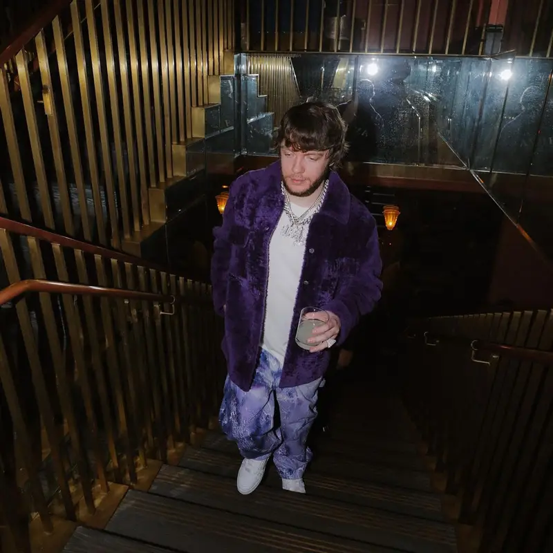 Murda Beatz outfit in Amiri and Louis Vuitton, 2023