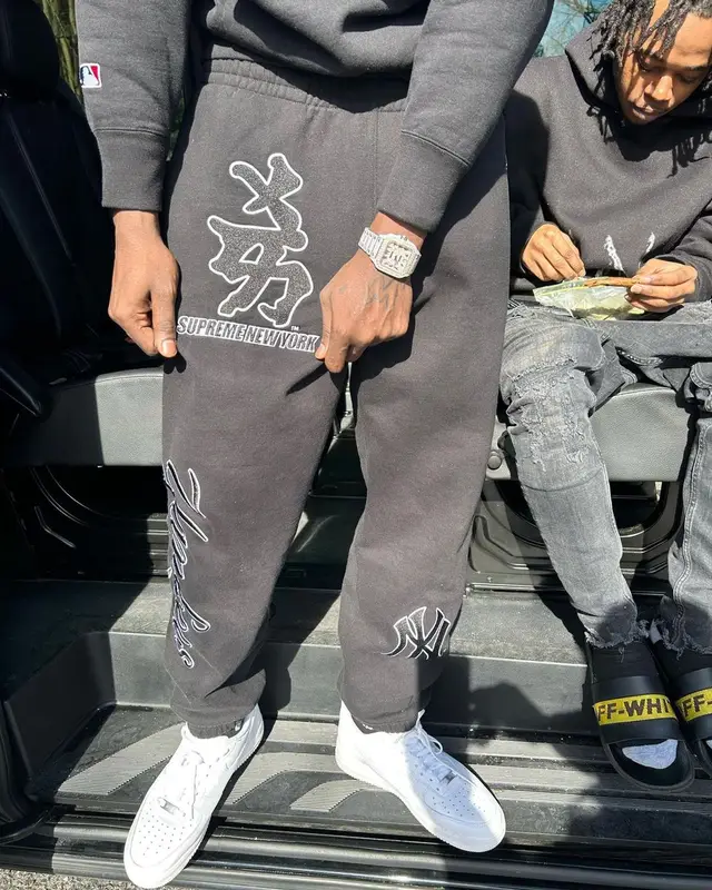 PGF Nuk outfit in Supreme, Cartier, and New York Yankees, 2023