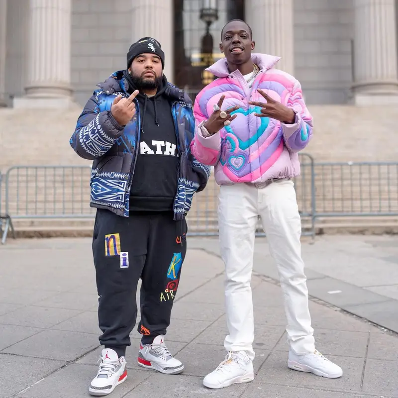 Bobby Shmurda outfit in ERL, Jordan, and Prada, 2023