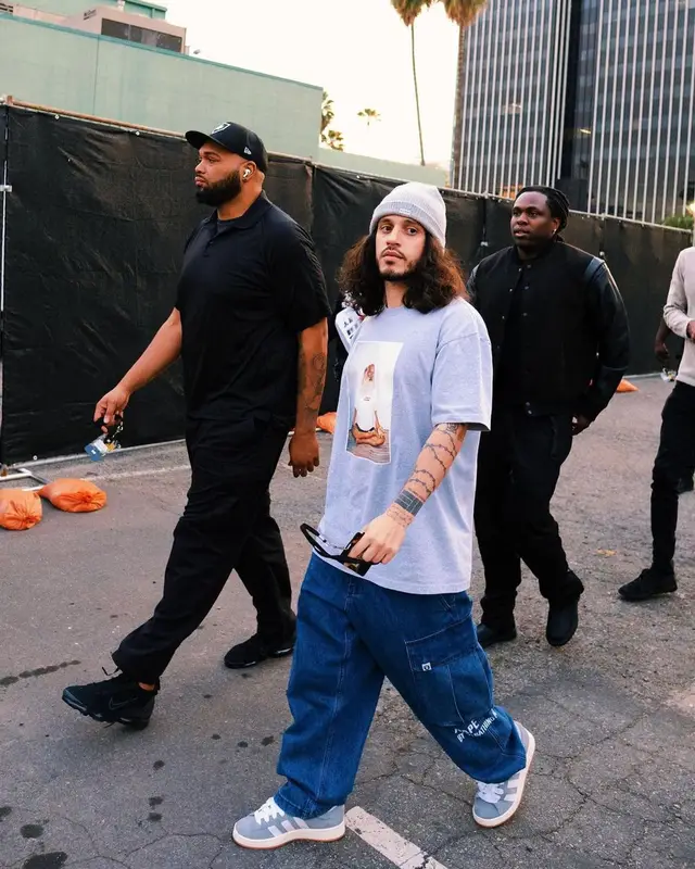 Russ outfit in Supreme, Aape, and Kith, 2023