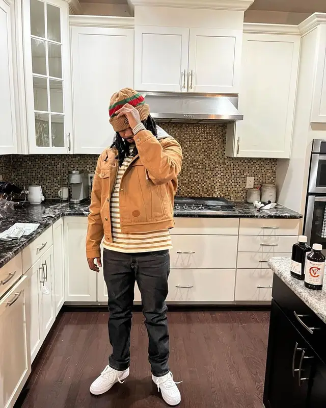 Babyface Ray outfit in Nike and Gucci, 2023