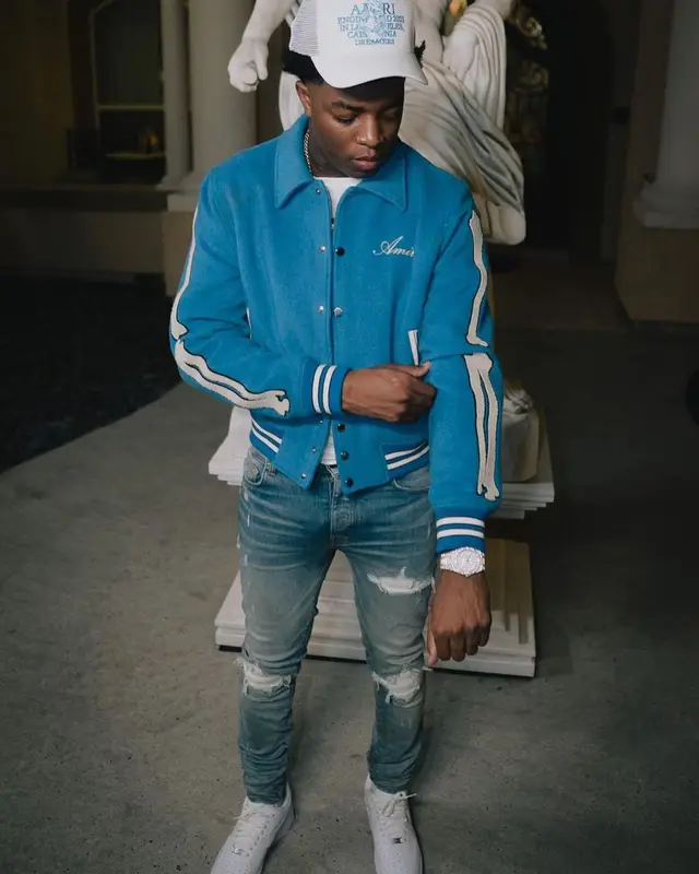 Yungeen Ace outfit in Amiri and Nike, 2023