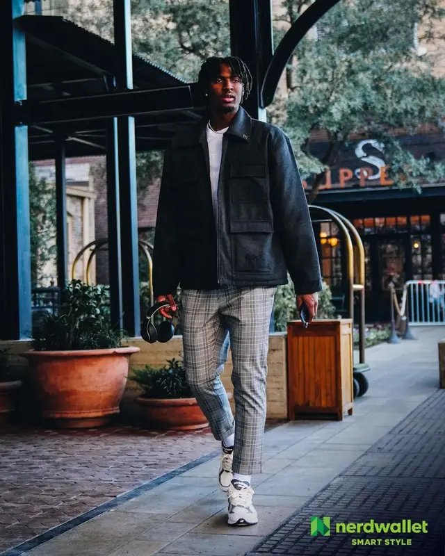 Tyrese Maxey outfit in Pas Une Marque, New Balance, and Beats by Dre, 2023