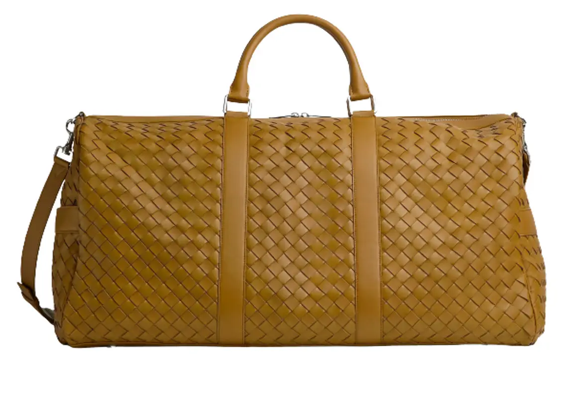 Bottega Veneta Large Classic Intrecciato Acorn Duffle Bag $5900