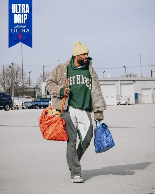 PJ Tucker outfit in Balenciaga, Cactus Plant Flea Market, and Human Made, 2023