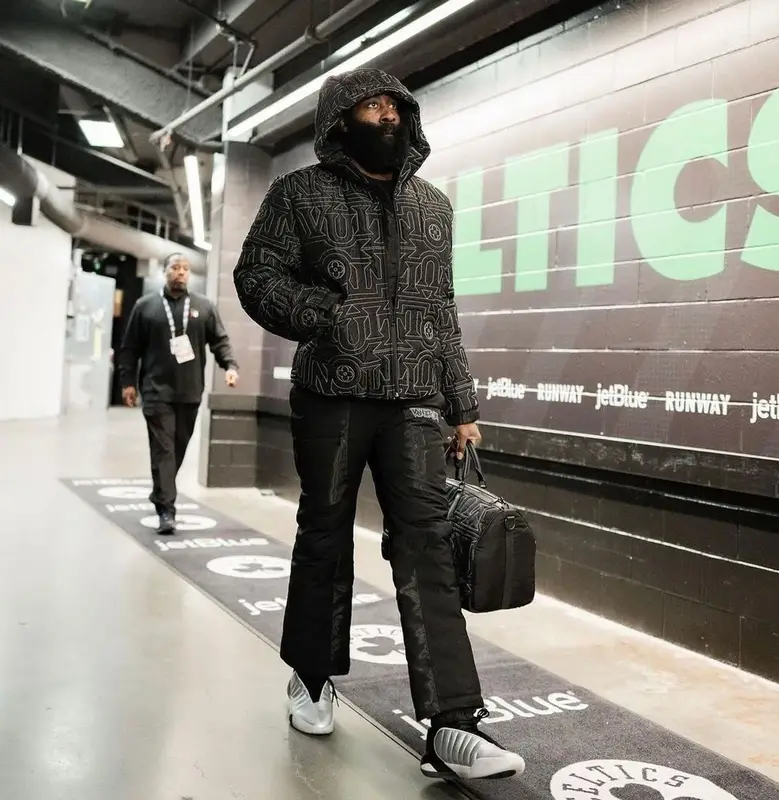 James Harden outfit in Louis Vuitton, Adidas, and James Harden, 2023