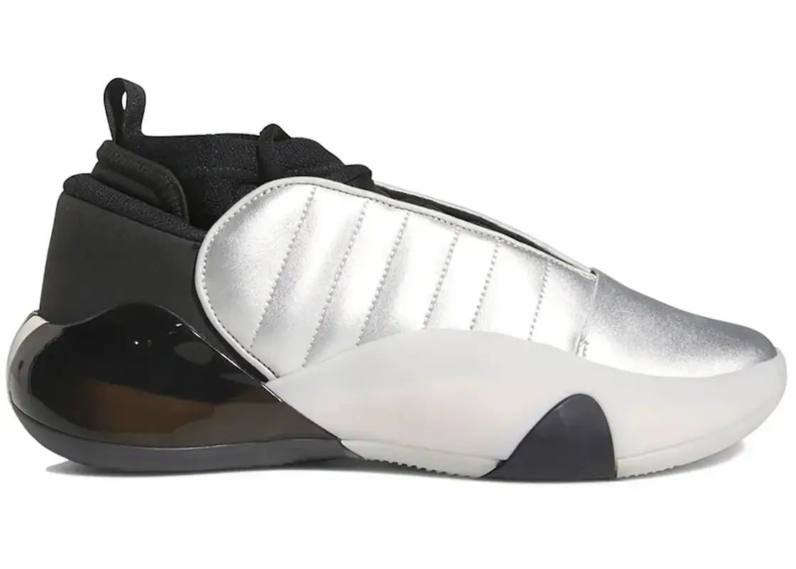 Adidas Harden Vol. 7 Silver Metallic Sneakers $205
