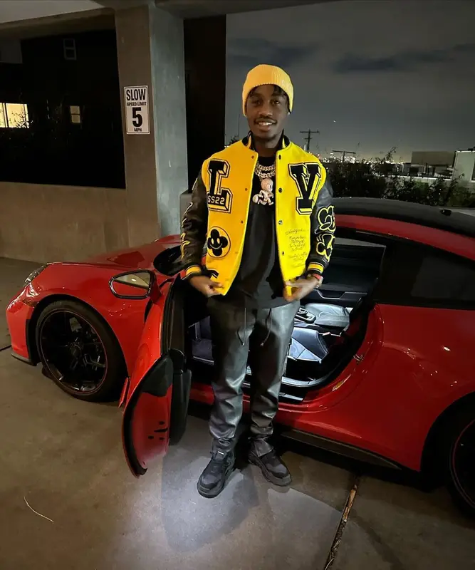 Lil Tjay outfit in Louis Vuitton, Rta, and Celine, 2023