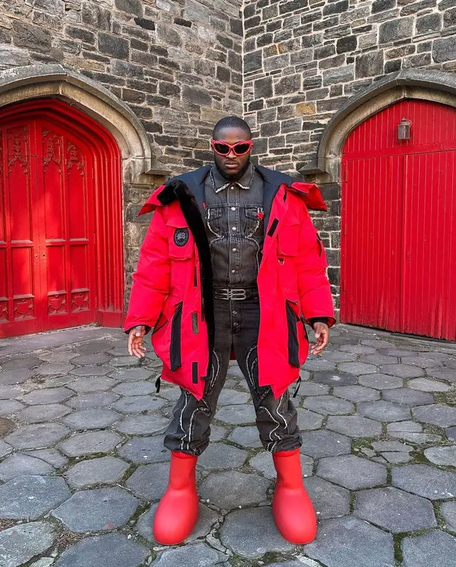 Sober Yung Walter outfit in Vetements, Balenciaga, and Canada Goose, 2023