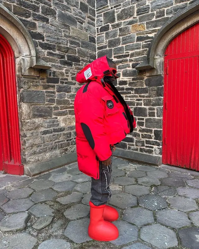 Sober Yung Walter outfit in Vetements, Balenciaga, and Canada Goose, 2023
