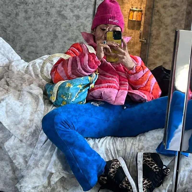 Coi Leray outfit in ERL, Celine, and GCDS, 2023