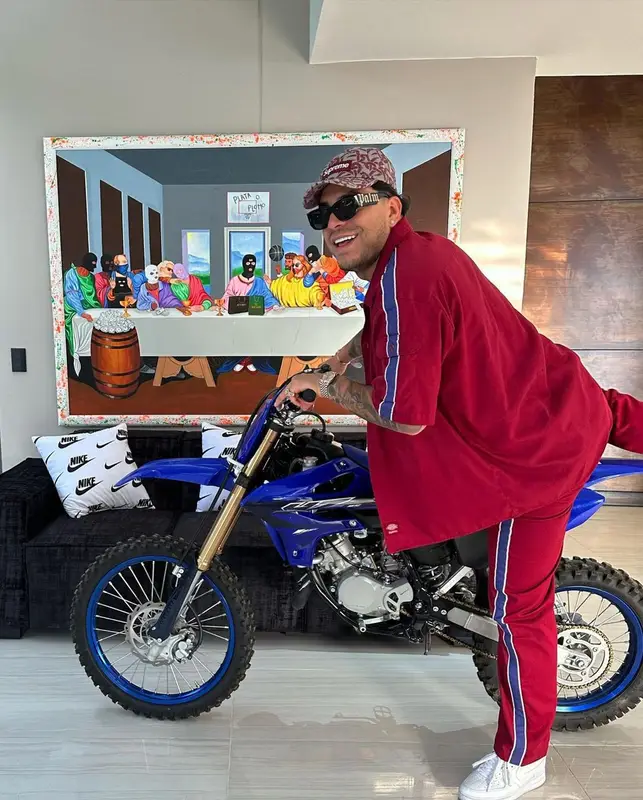 Ryan Castro outfit in Dickies, Palm Angels, and Supreme, 2023