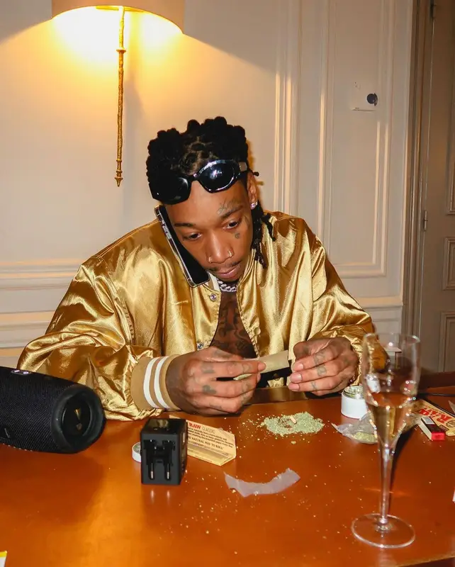 Wiz Khalifa outfit in Vans and Celine, 2023