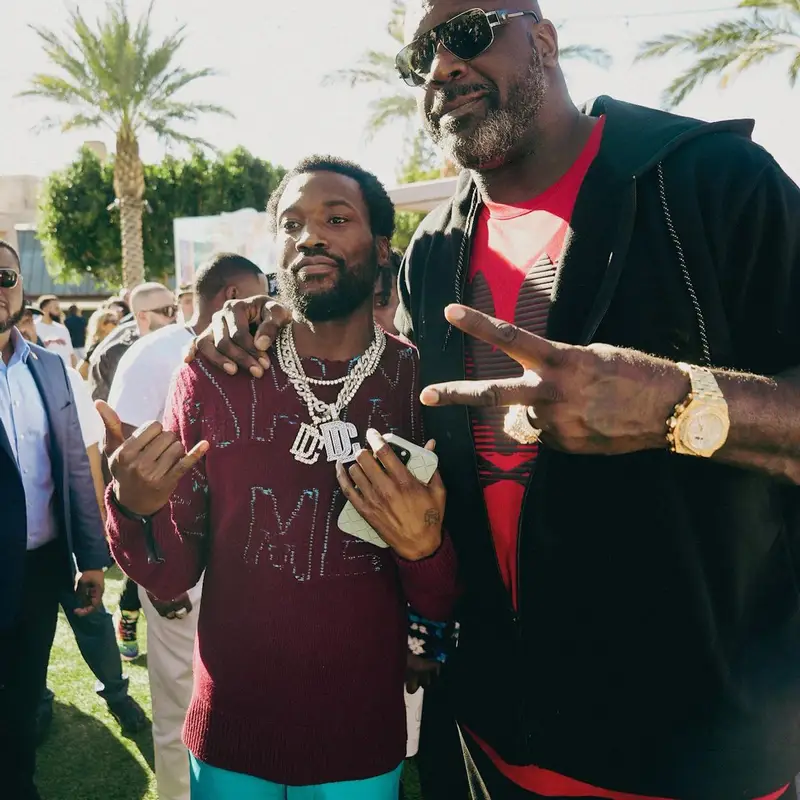 Meek Mill outfit in Marni, Amiri, and Jordan, 2023