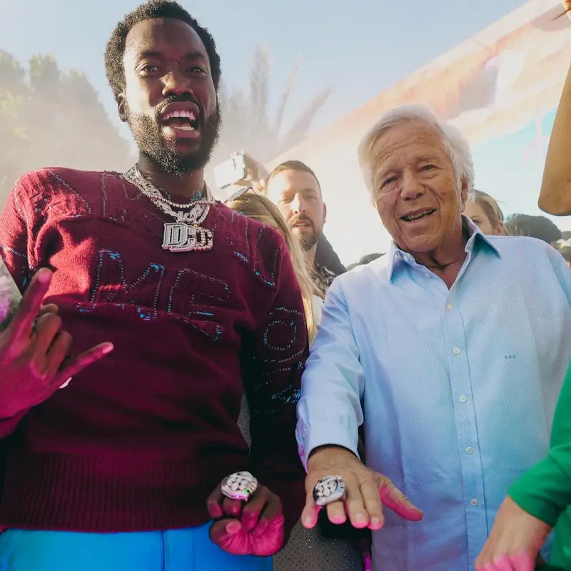 Meek Mill outfit in Marni, Amiri, and Jordan, 2023
